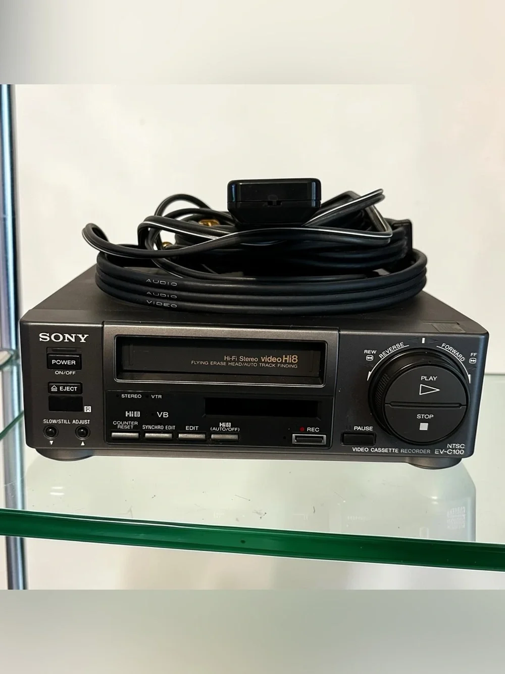 Sony EV-C100 Analog Hi8 Video8 8mm Player Recorder HiFi Stereo VCR Deck BOX